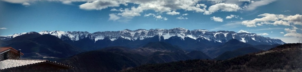 Serra del Cadí des dels plans de Guils marc de 2021